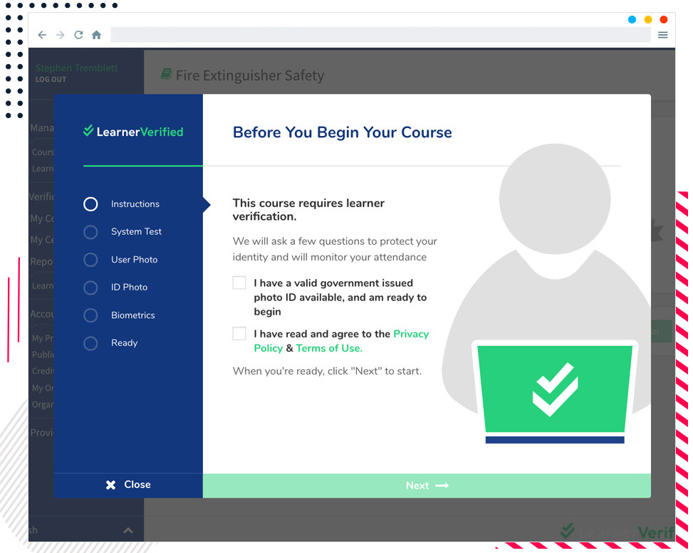Beginning stage of LearnerVerified