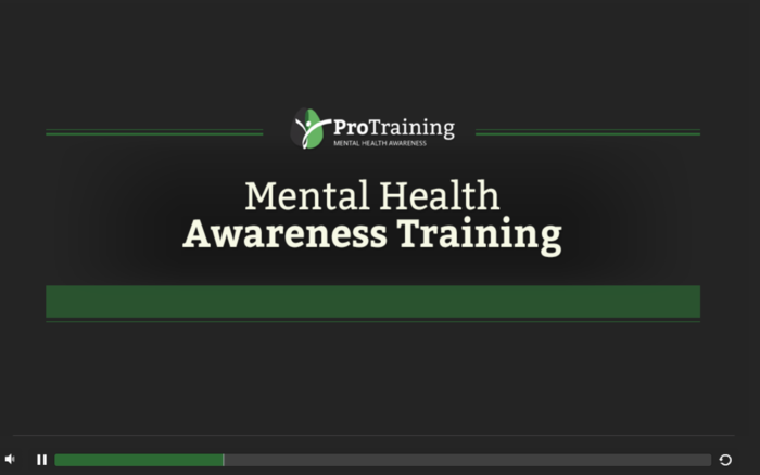 ProTraining's Mental Health Awareness demo course thumbnail