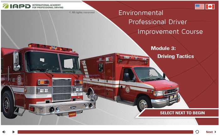 IAPD Fire/EMS Professional Driver Improvement Course demo course thumbnail